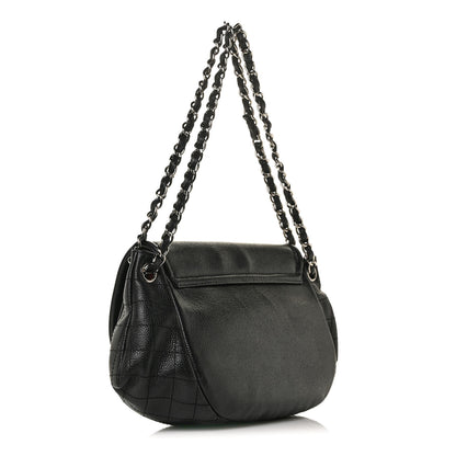 Chanel Caviar Half Moon Large Flap Black 3 of 9