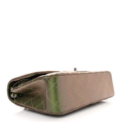 Chanel Iridescent Lambskin Quilted Medium Double Flap Green 4 of 10