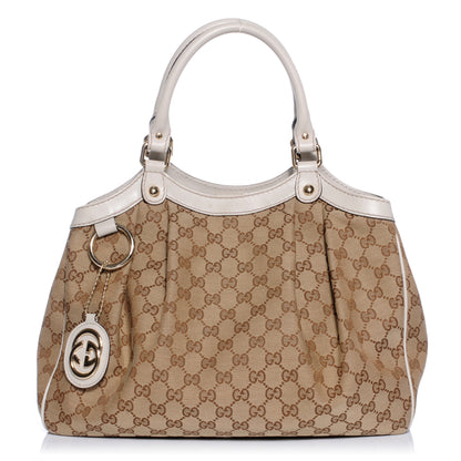 Gucci Monogram Medium Sukey Tote Off White 1 of 8