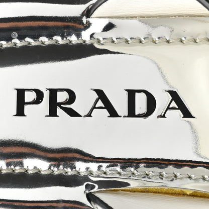 Prada Natural Calfskin Double Buckle 20mm Sandals 37 White 7 of 9
