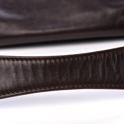 Chanel Lambskin Lax Accordion Flap Marron Fonce 10 of 14