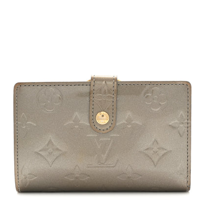 Louis Vuitton Vernis French Purse Wallet Gris Art Deco 1 of 8