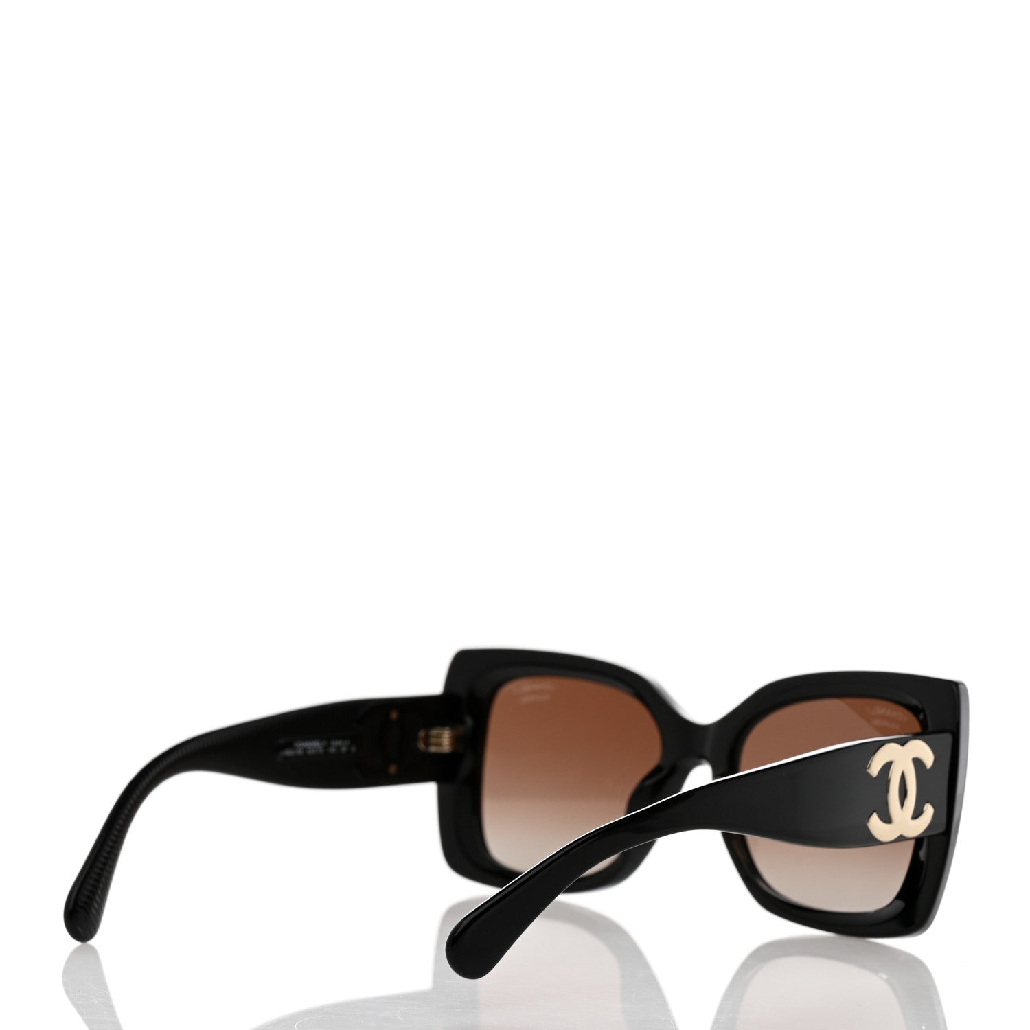Chanel Square Polarized CC Sunglasses 5494-A Black 4 of 8