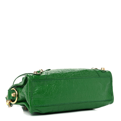 Balenciaga Agneau Giant 12 Gold Hardware Mini City Vert Trefle 4 of 14