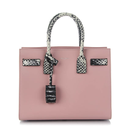 Saint Laurent Calfskin Embossed Python Baby Sac De Jour Powder Pink 1 of 7