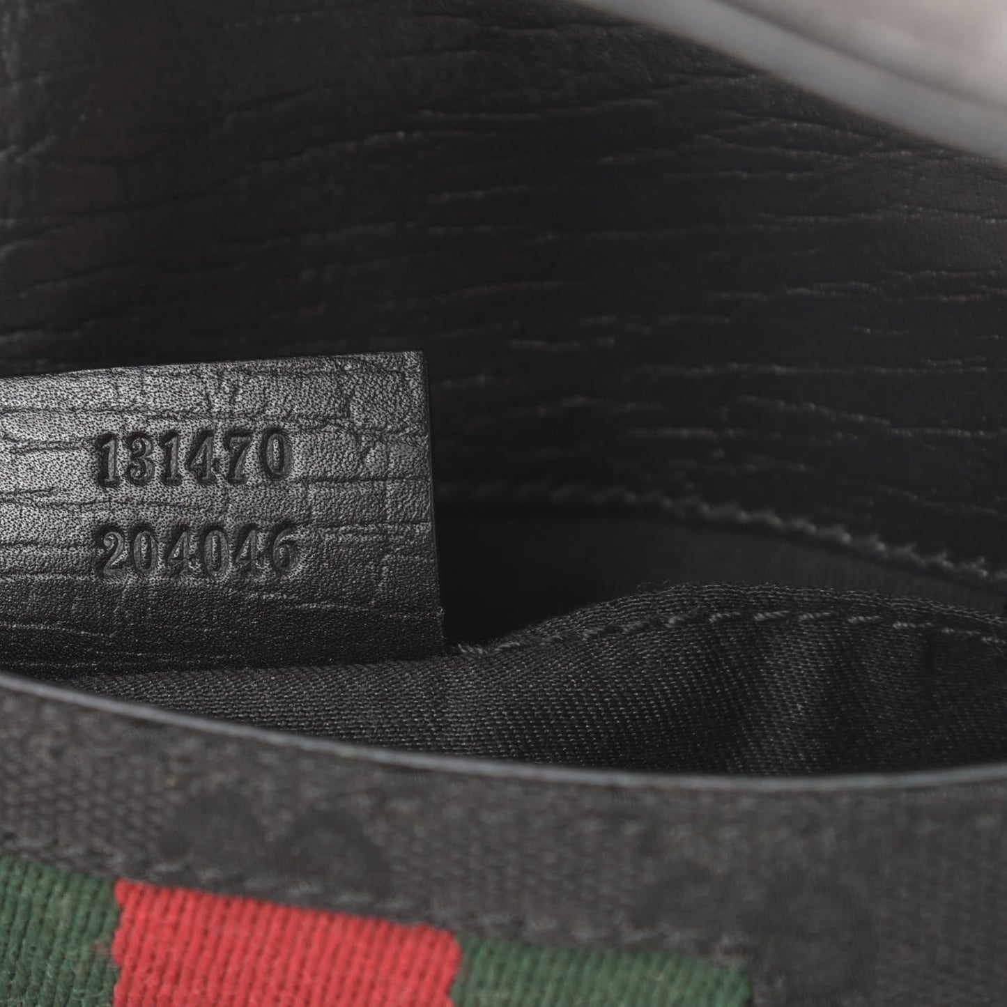 Monogram Web Horsebit Chain Clutch Black