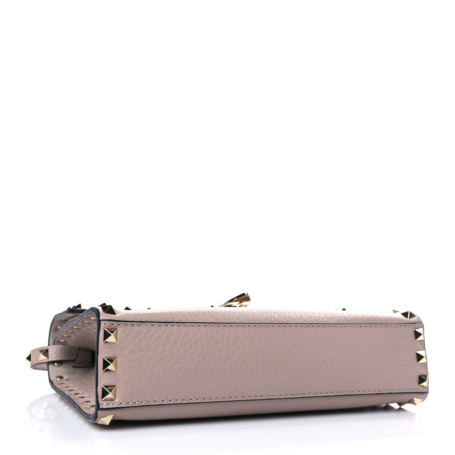 Valentino Garavani Pebbled Calfskin Medium Rockstud Flip Lock Crossbody Bag Poudre 4 of 8
