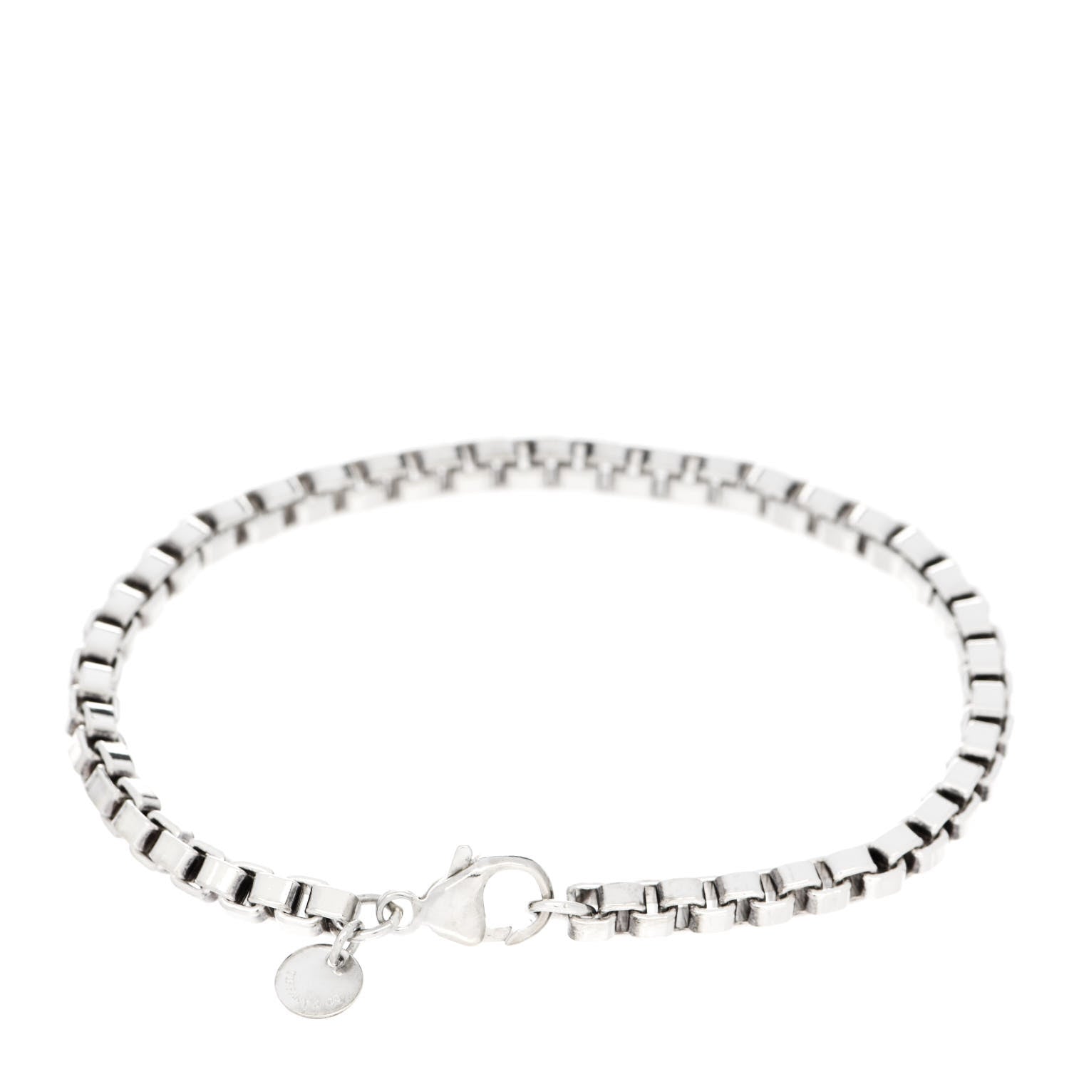 Tiffany Sterling Silver 4mm Venetian Link Bracelet 2 of 4