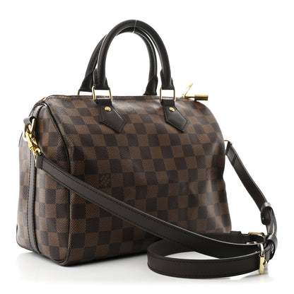 Louis Vuitton Damier Ebene Speedy Bandouliere 25 3 of 9