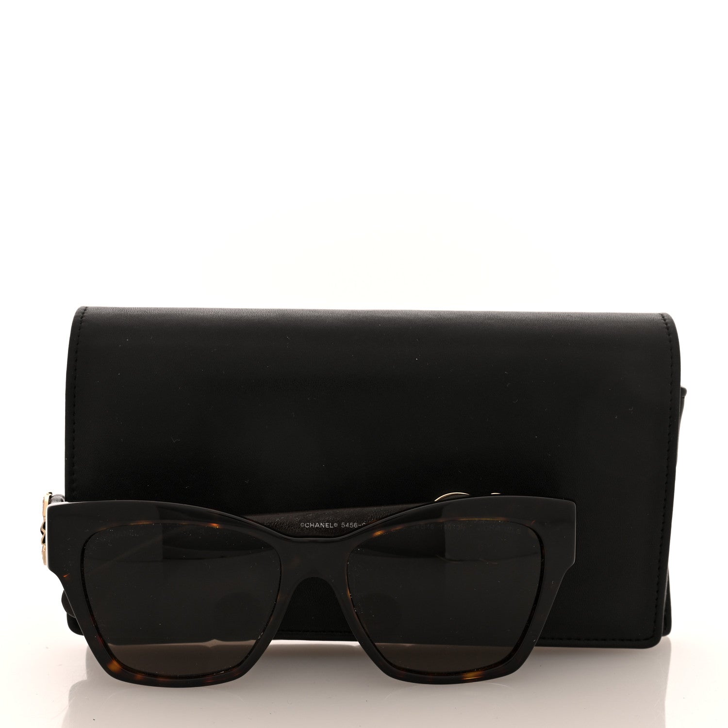 Chanel Acetate Lambskin CC Sunglasses 5456-Q-B Tortoise 7 of 7