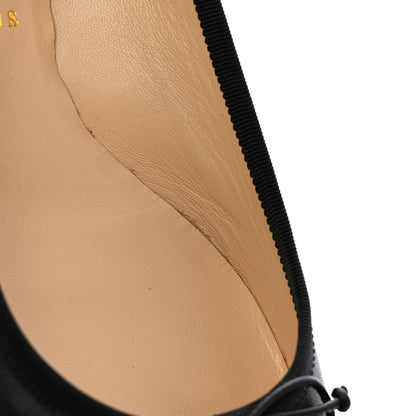 Christian Louboutin Shiny Nappa La Massine Flats 38 Black 14 of 18