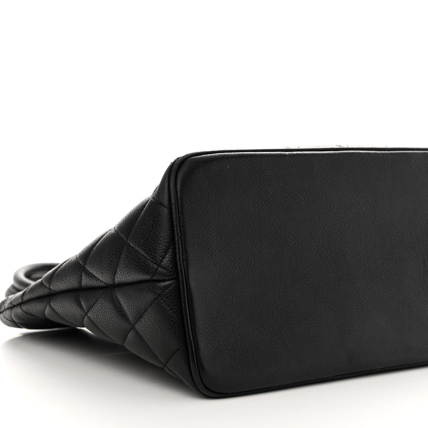 Caviar Quilted Medallion Tote Black