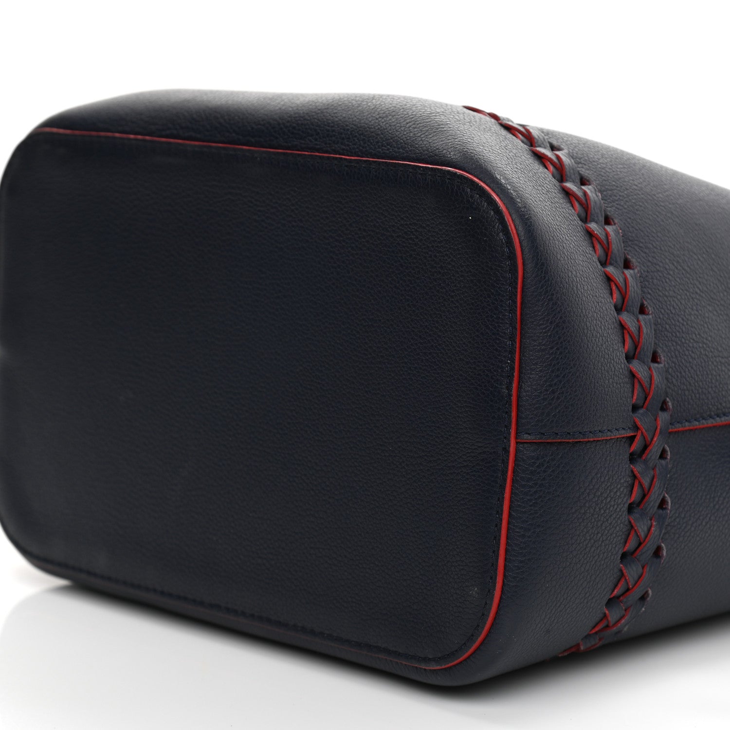Louis Vuitton Soft Calfskin Braided Lockme Bucket Marine Rouge 10 of 10