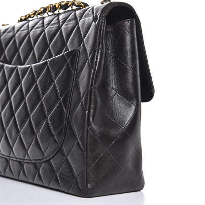 Chanel Lambskin Quilted Jumbo Single Flap Black 9 of 9