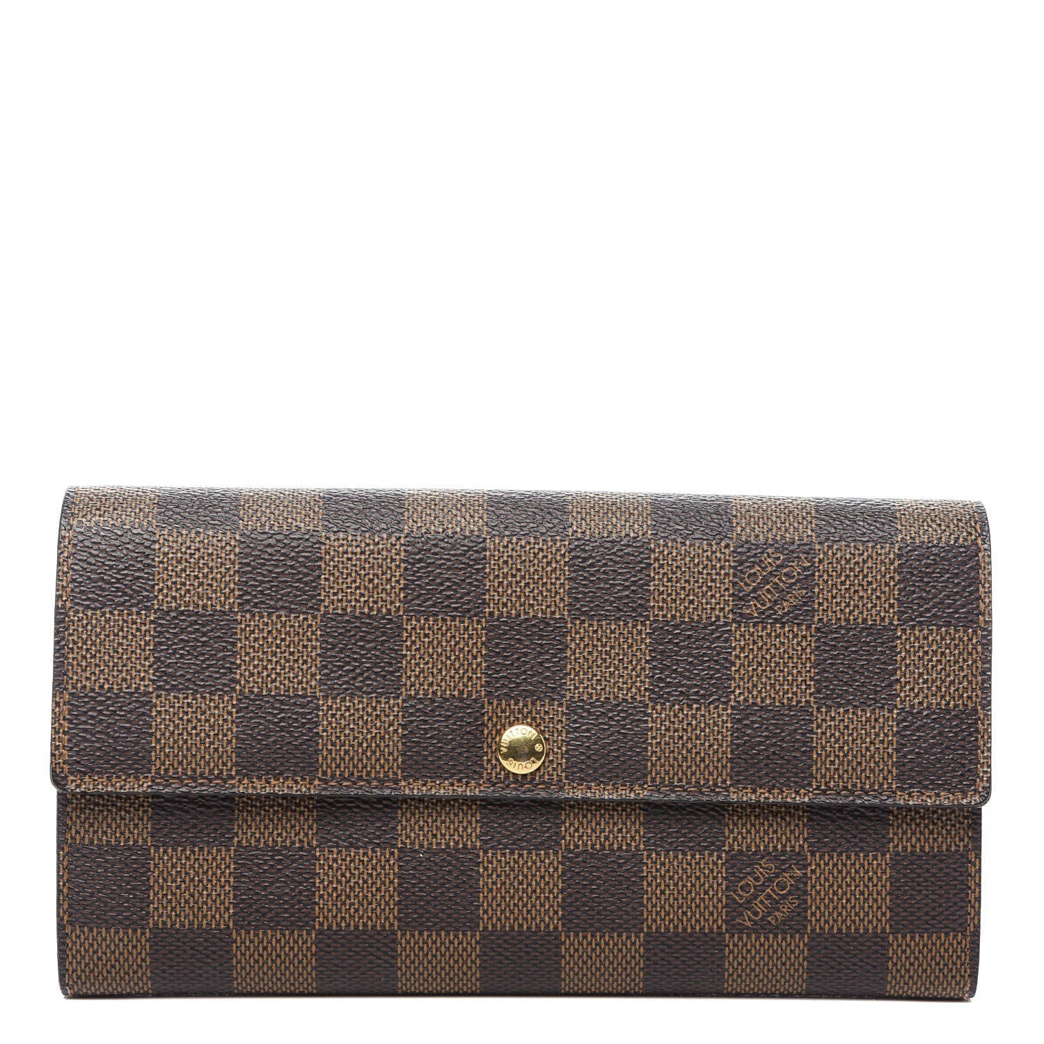 Louis Vuitton Damier Ebene Sarah Wallet 1 of 10