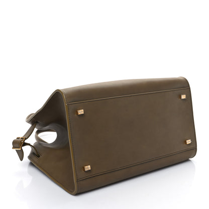 The Row Polished Saddle Calfskin Soft Margaux 12 Muschio 4 of 8