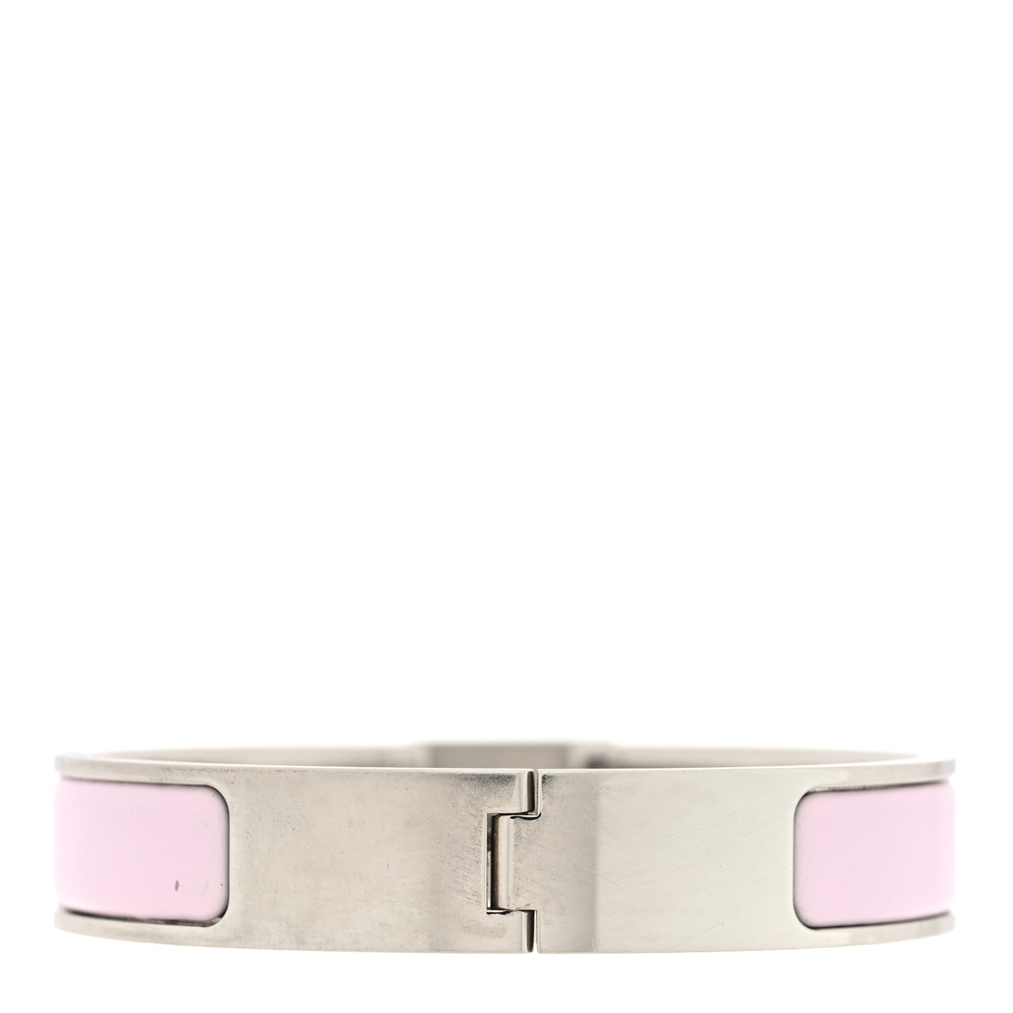 Enamel Narrow Clic Cadenas Bracelet PM Rose Dragee