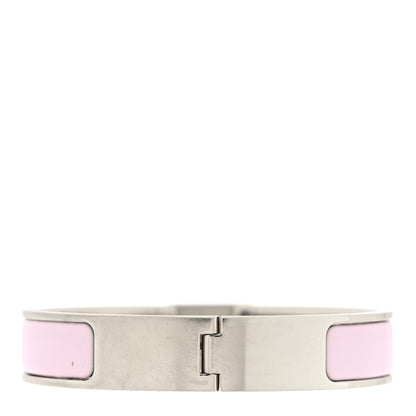 Hermes Enamel Narrow Clic Cadenas Bracelet PM Rose Dragee 3 of 5