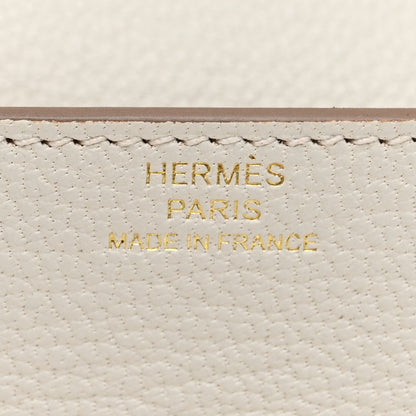 Hermes Chevre Mysore Roulis Slim Wallet Mushroom 7 of 8