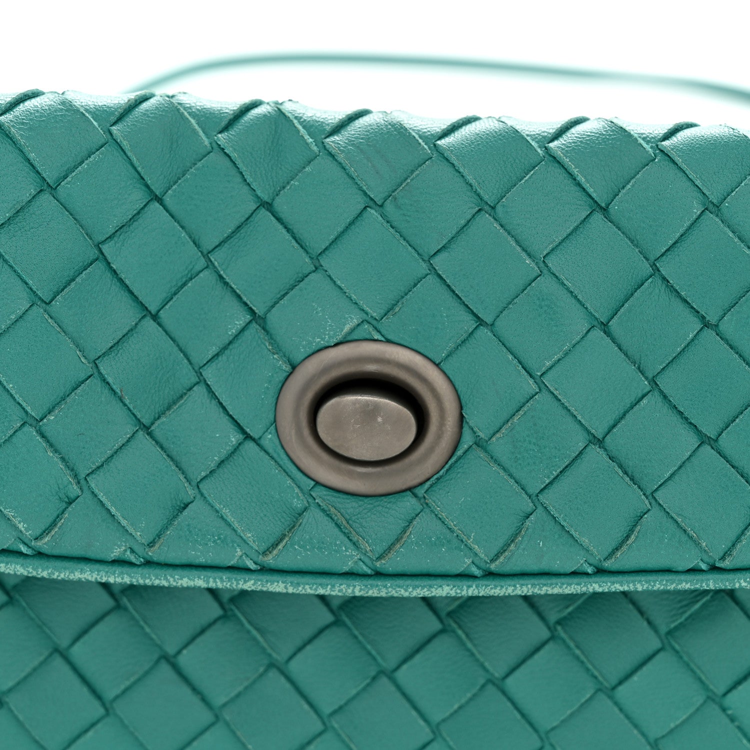 Bottega Veneta Nappa Intrecciato Flap Crossbody Mallard 12 of 12