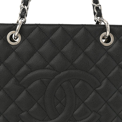 Chanel Caviar Quilted XL Grand Shopping Tote GST Black 8 of 12