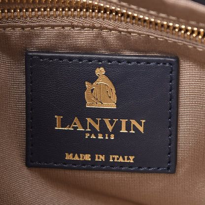 Lanvin Lambskin Quilted Medium Sugar Flap Shoulder Bag Navy 6 of 10