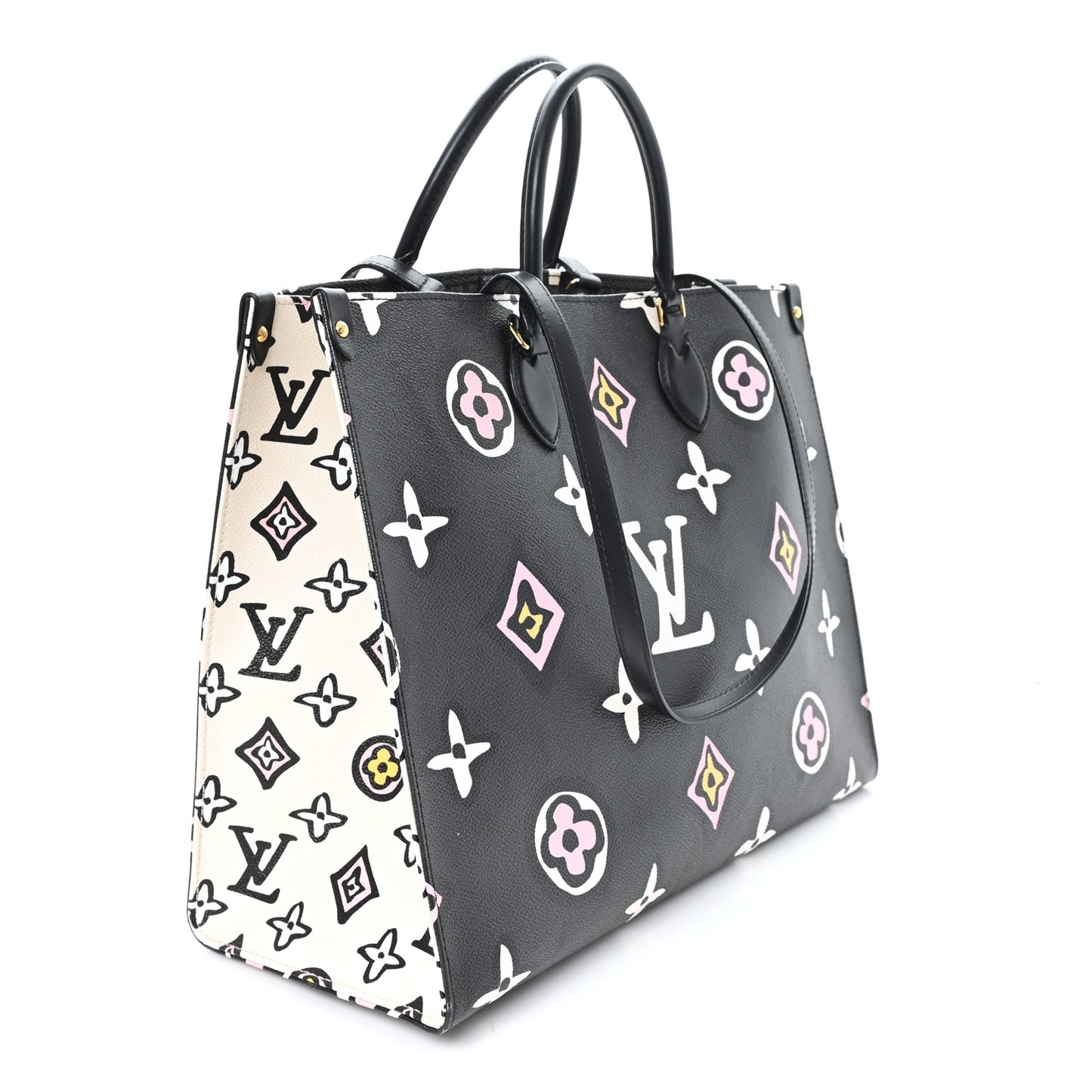 Monogram Giant Wild At Heart Onthego GM Black
