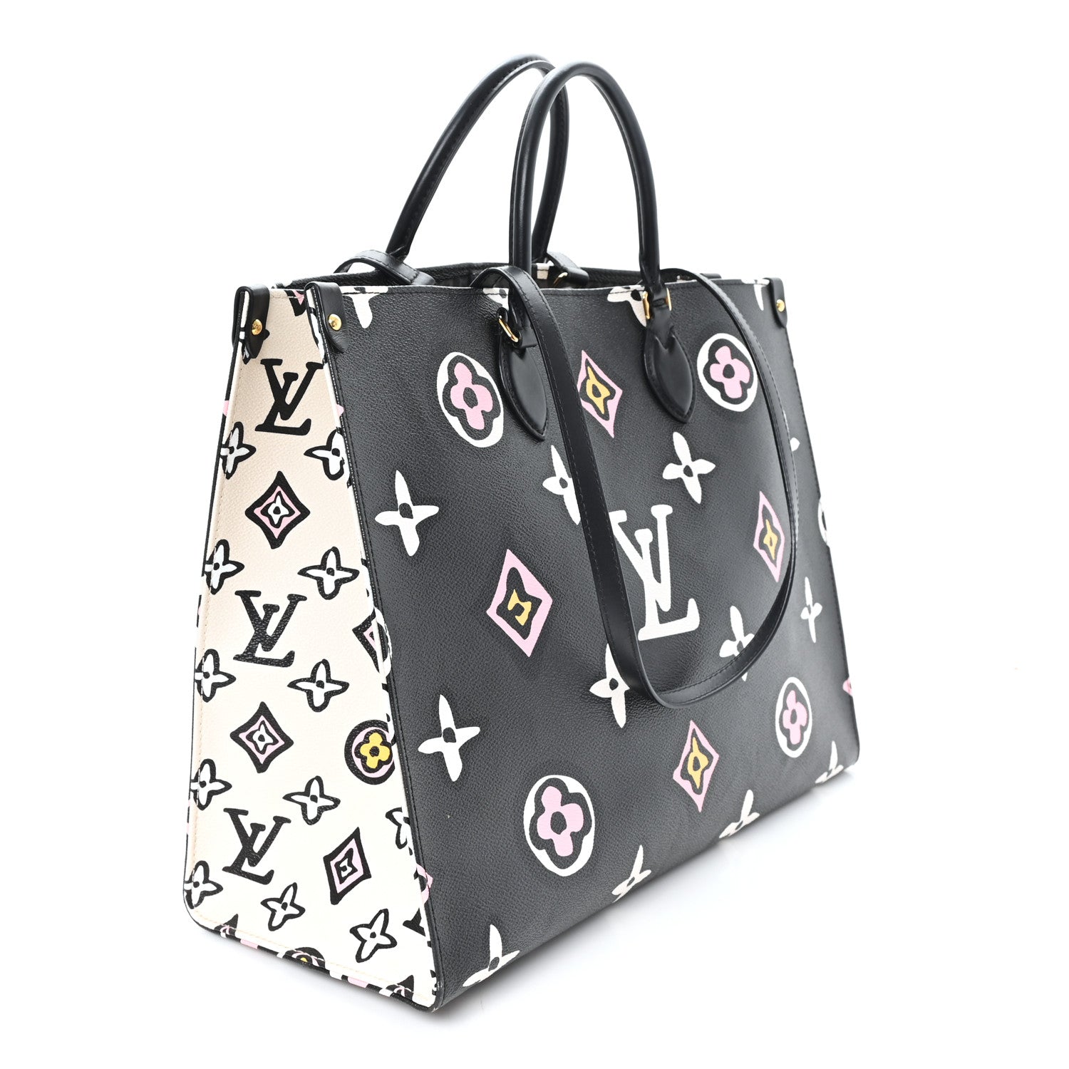Louis Vuitton Monogram Giant Wild At Heart Onthego GM Black 3 of 9
