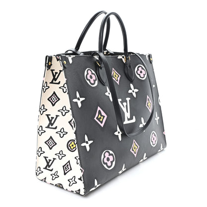 Louis Vuitton Monogram Giant Wild At Heart Onthego GM Black 3 of 9
