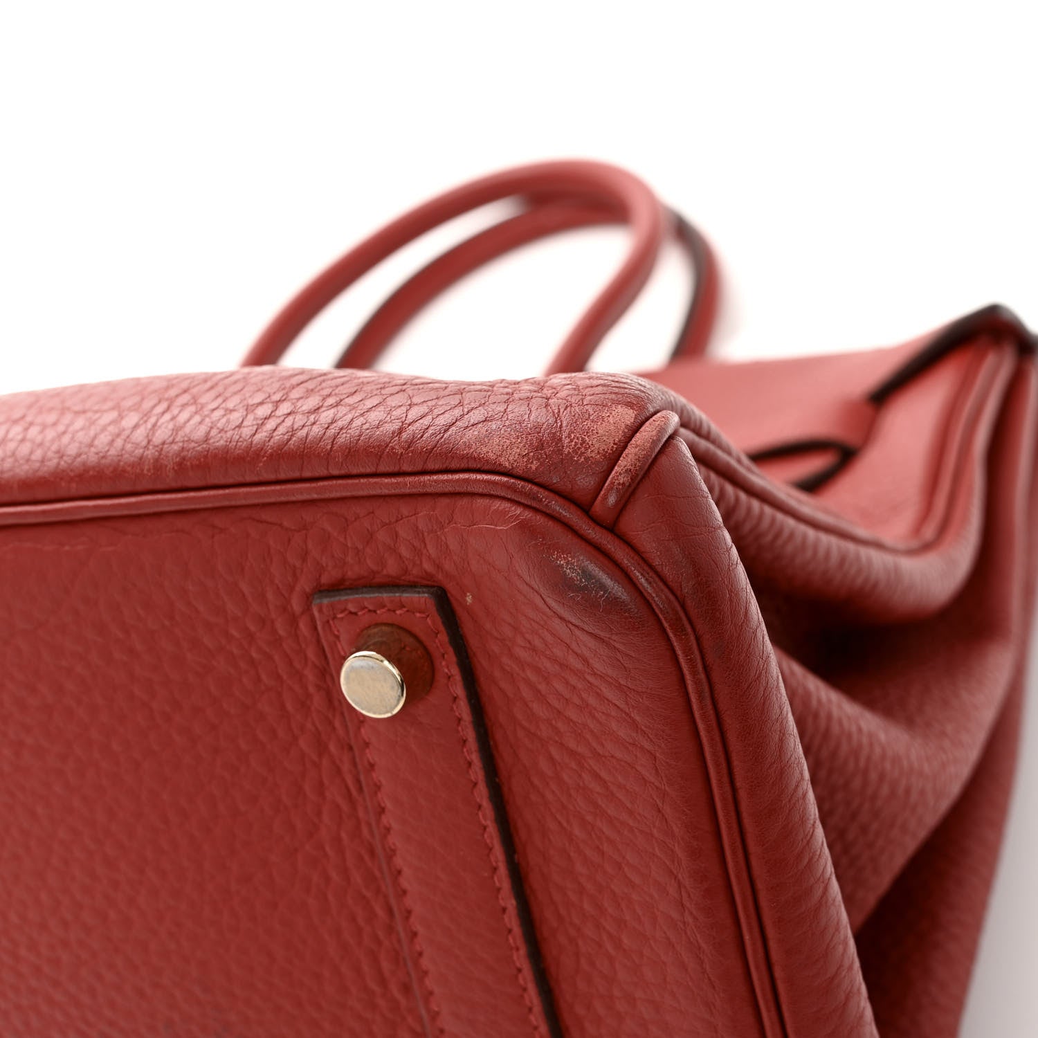 Hermes Taurillon Clemence Birkin 35 Brique 10 of 12