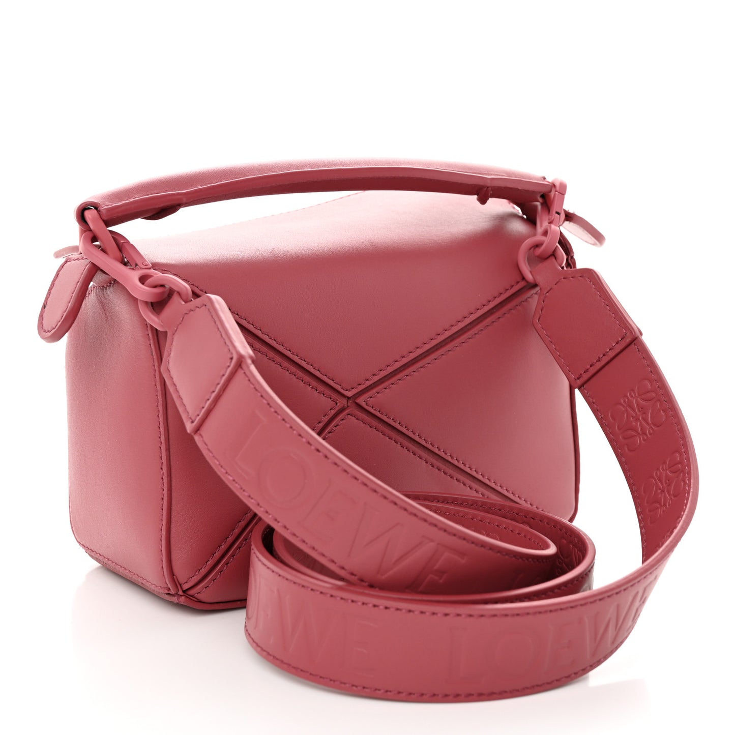 Calfskin Mini Puzzle Bag Plumrose