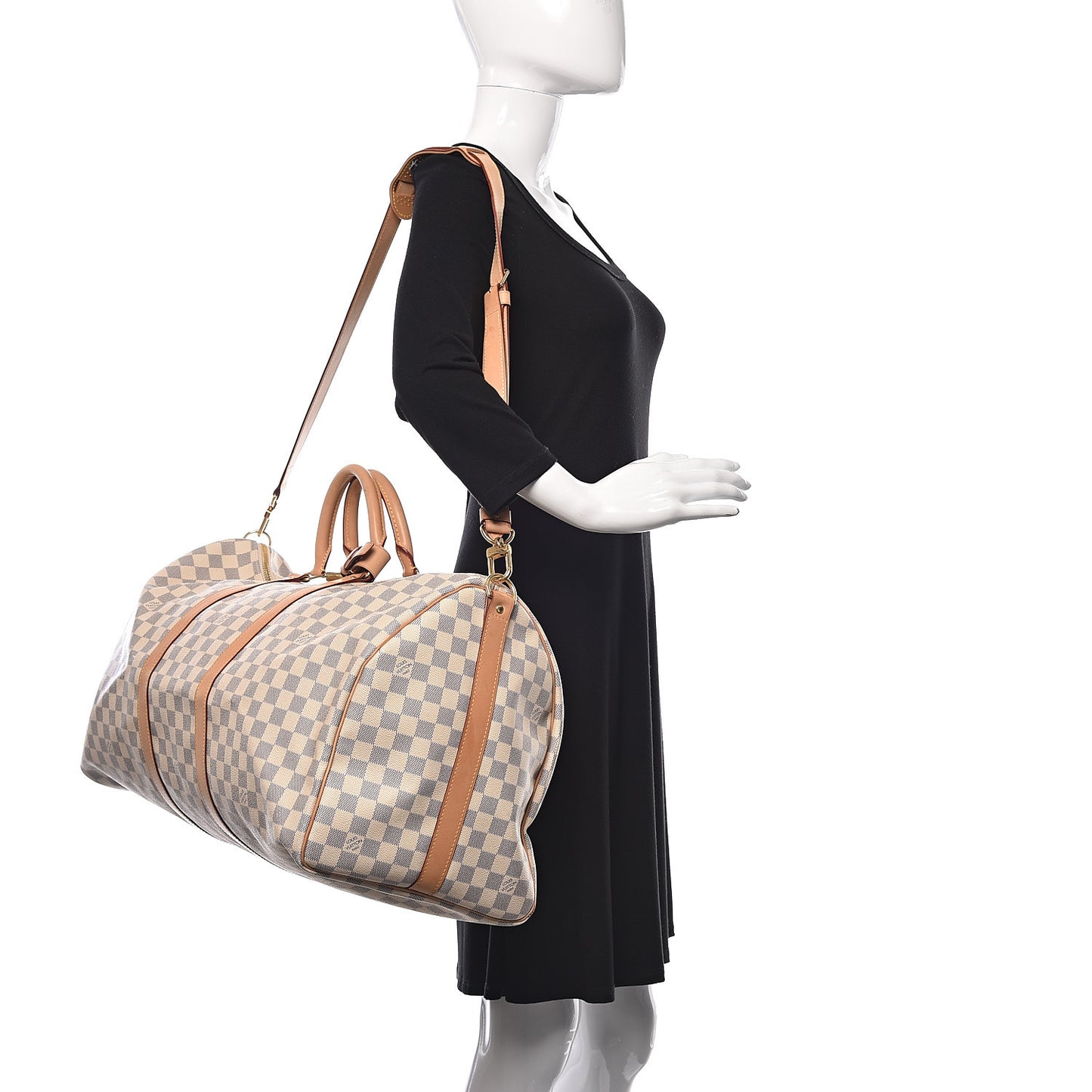 Damier Azur Keepall Bandouliere 55