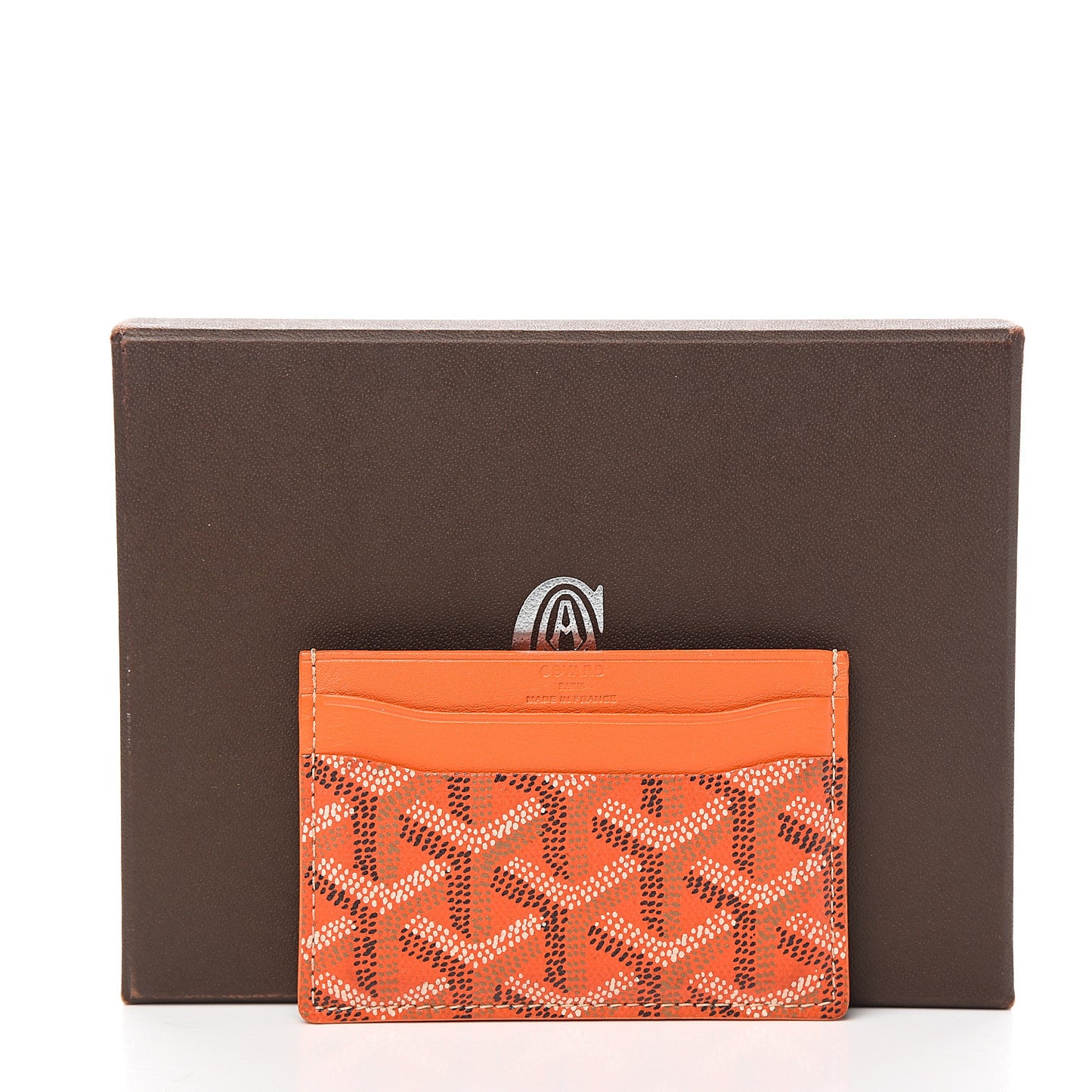 Goyardine Saint Sulpice Card Holder Orange