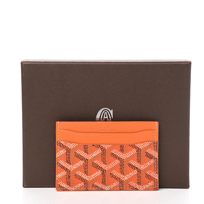 Goyard Goyardine Saint Sulpice Card Holder Orange 6 of 6