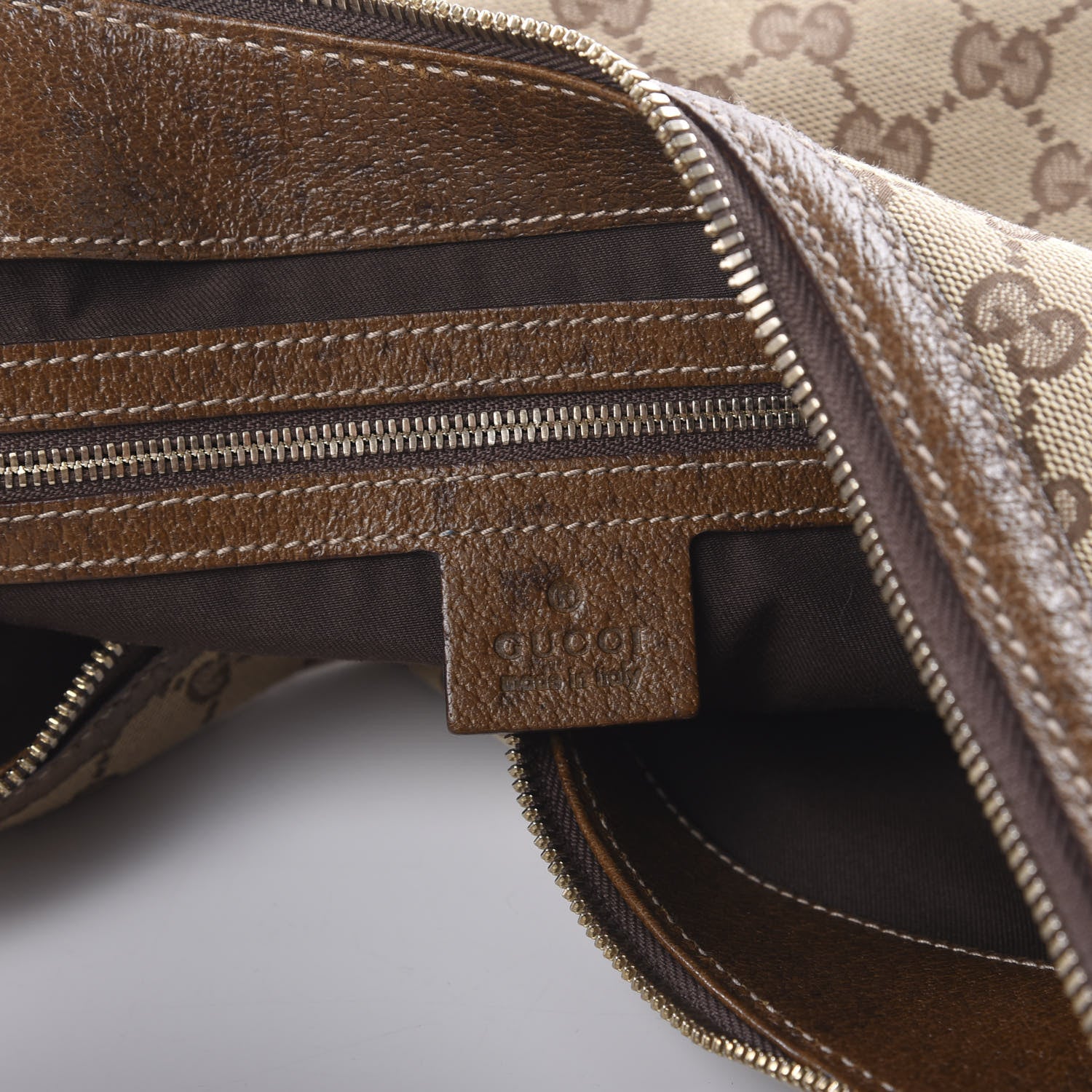 Gucci Monogram Bamboo Ring Hobo Brown 5 of 10