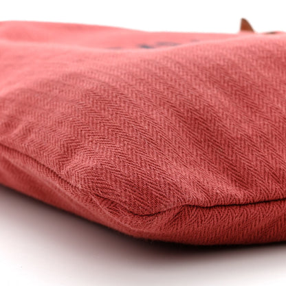 Hermes Canvas Swift Aline Grooming Bag Rouge H Gold 8 of 9