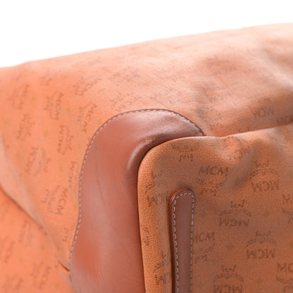 MCM Coated Canvas Shopper Tote Orange 11 of 14