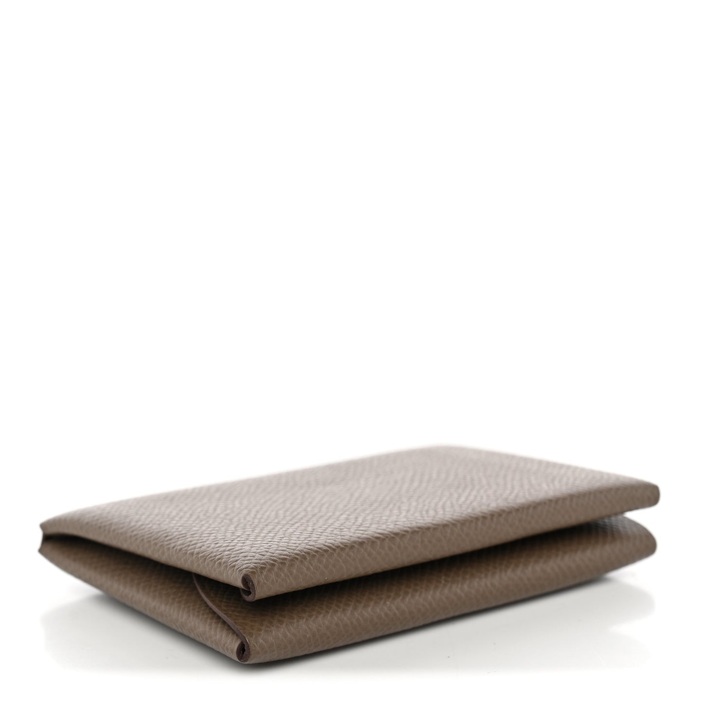Epsom Calvi Duo Card Case Etoupe