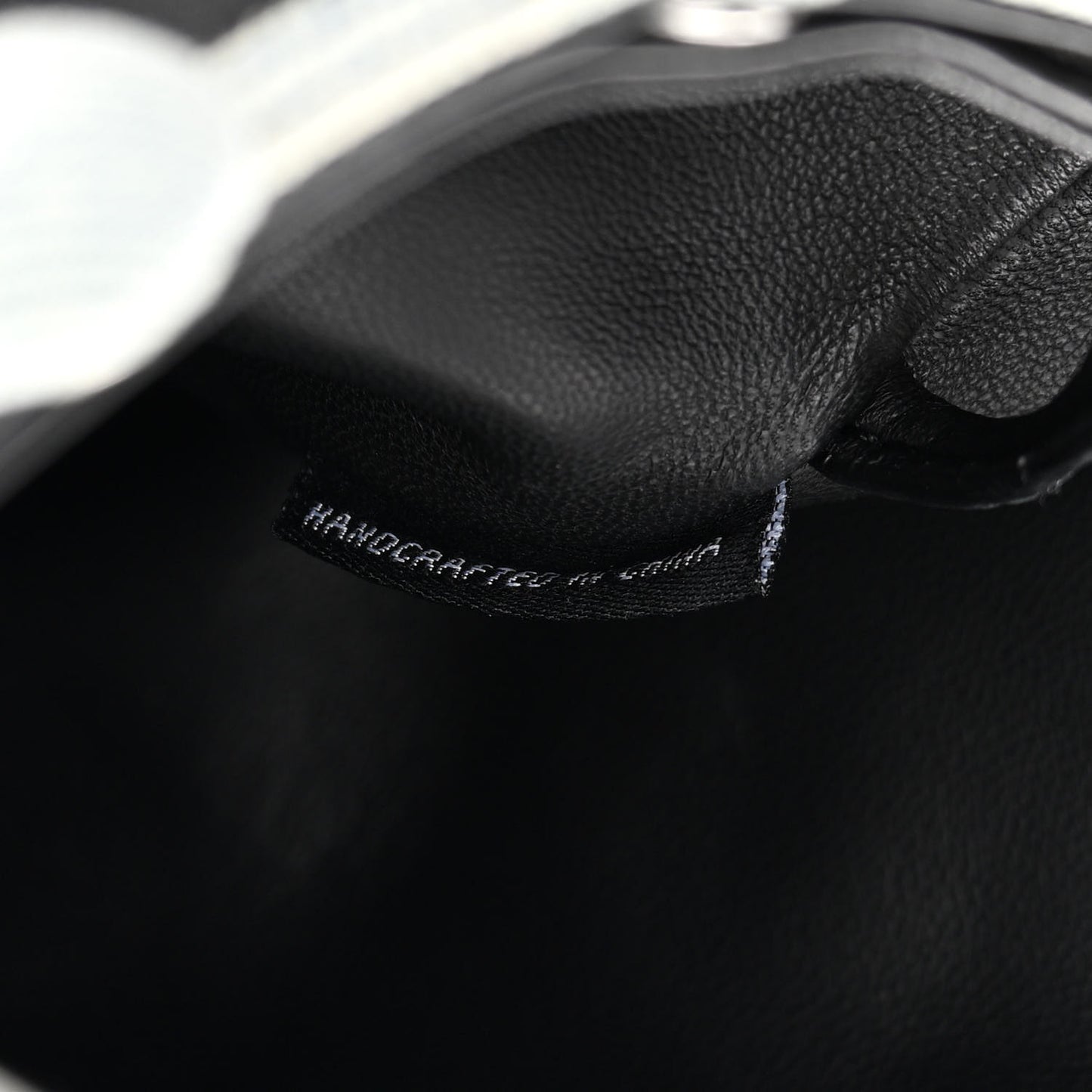 Nappa Denim Dome Studded Mini Roxy Bucket Bag Black