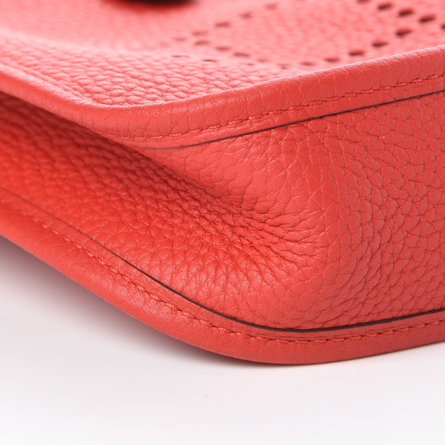 Hermes Taurillon Clemence Evelyne TPM Rouge Tomate 8 of 9