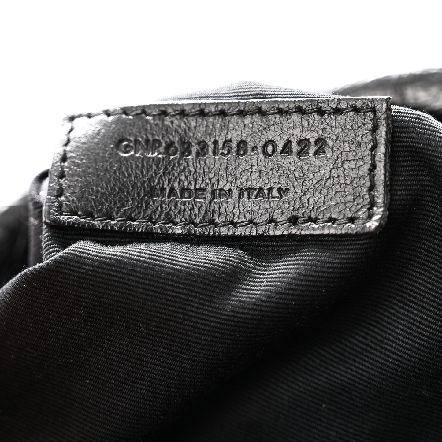 Crinkled Calfskin Matelasse Monogram Medium Niki Chain Satchel Black