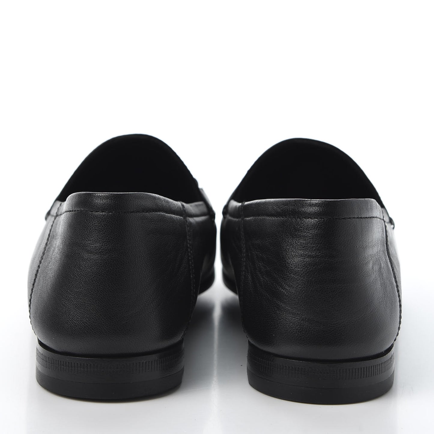 Lambskin Womens Brixton Horsebit Loafers 37 Black