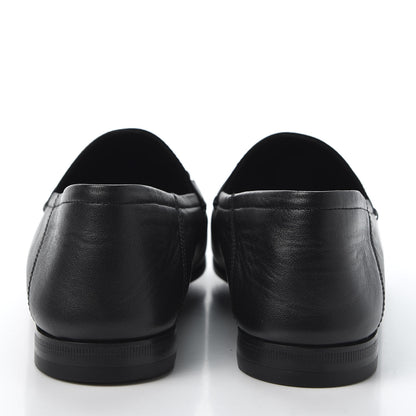 Gucci Lambskin Womens Brixton Horsebit Loafers 37 Black 6 of 11