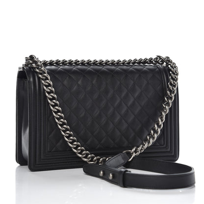 Chanel Calfskin Quilted New Medium Boy Flap Black 3 of 9