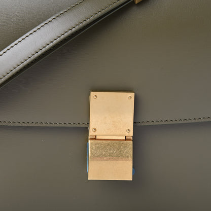 Celine Box Calfskin Classic Box Medium Flap Bag Army Green 8 of 10