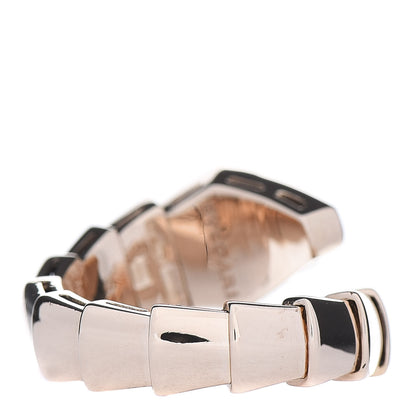 Bulgari 18K Rose Gold Diamond Serpenti Viper Ring S 4 of 7