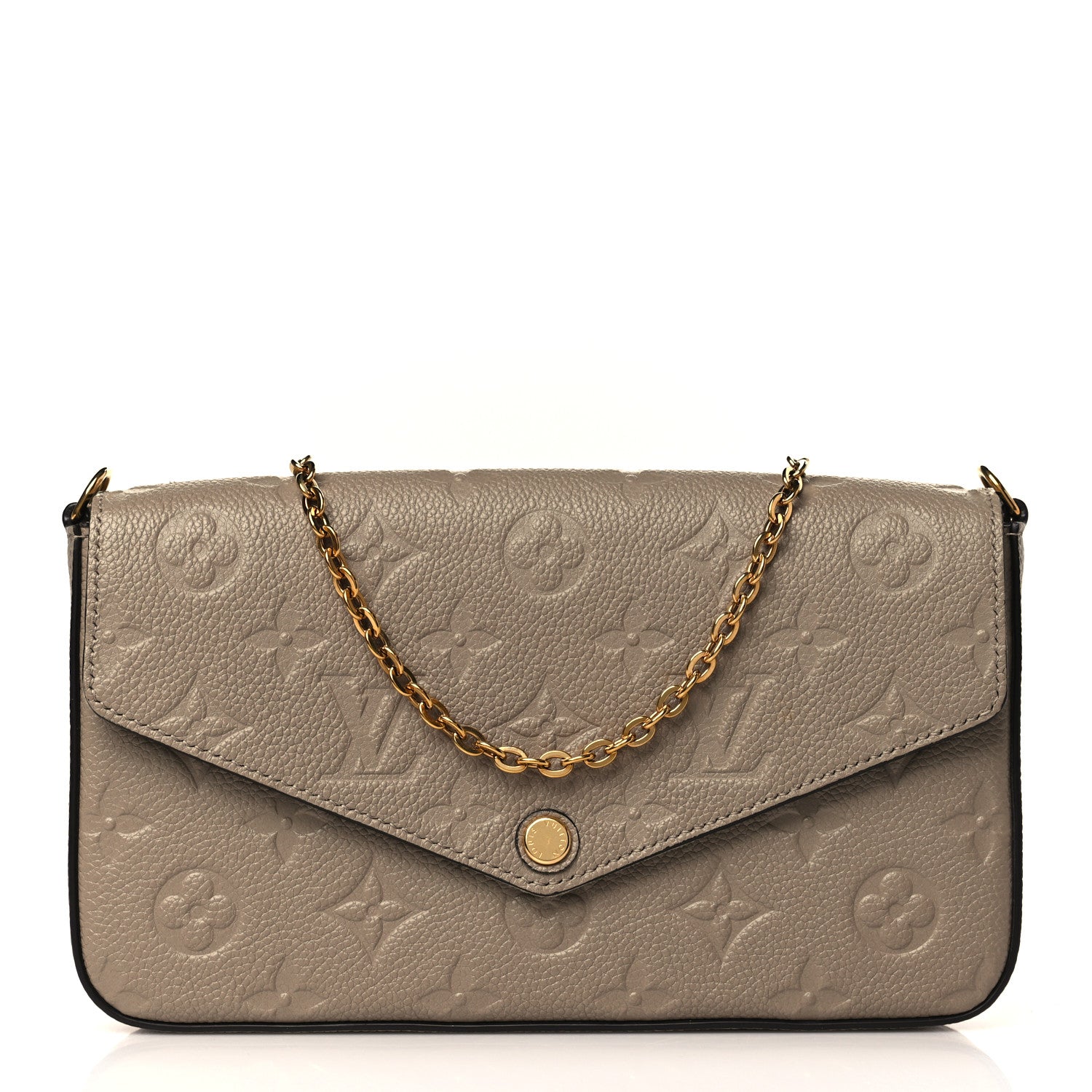 Louis Vuitton Empreinte Pochette Felicie Chain Wallet Tourterelle 1 of 7