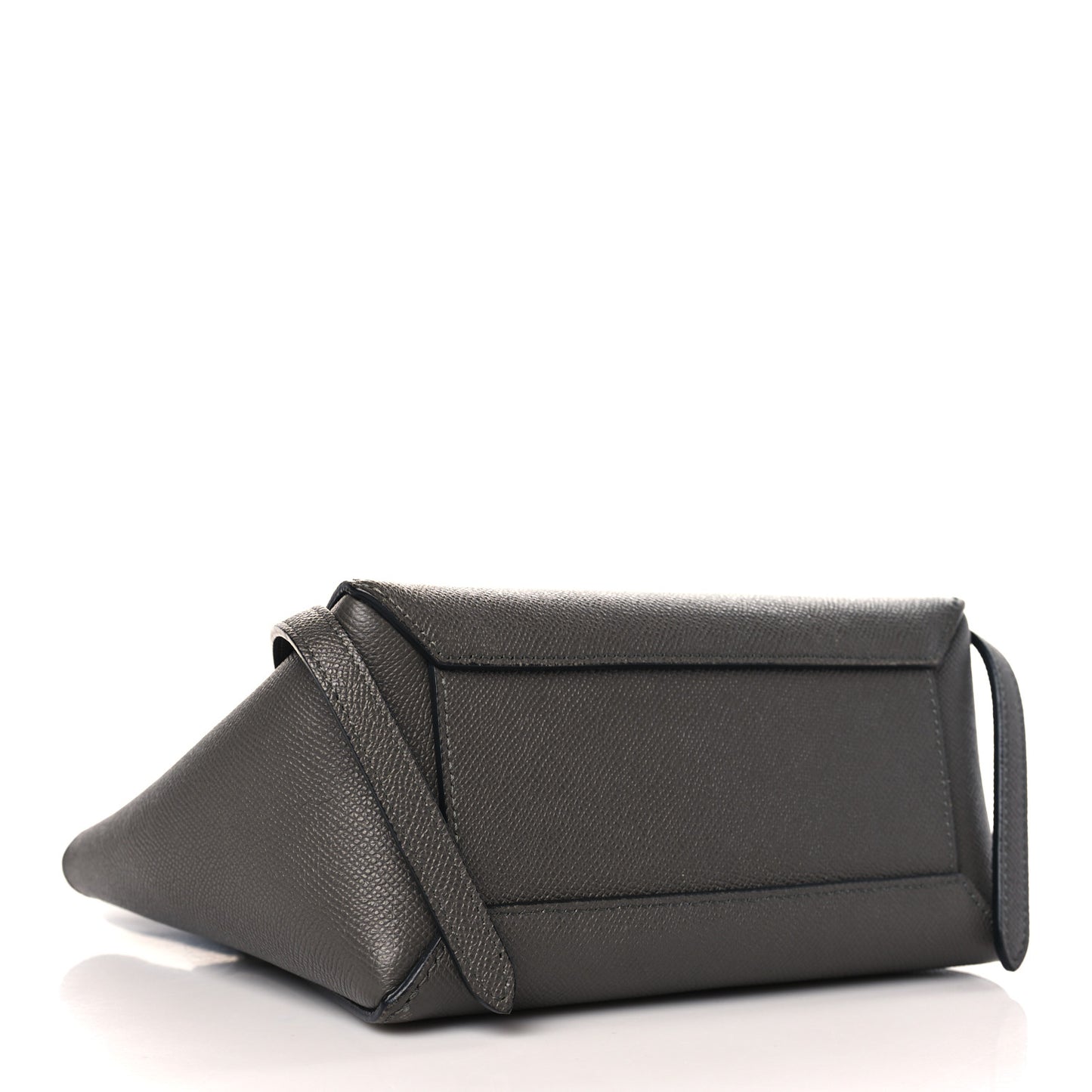 Grained Calfskin Nano Belt Bag Grey