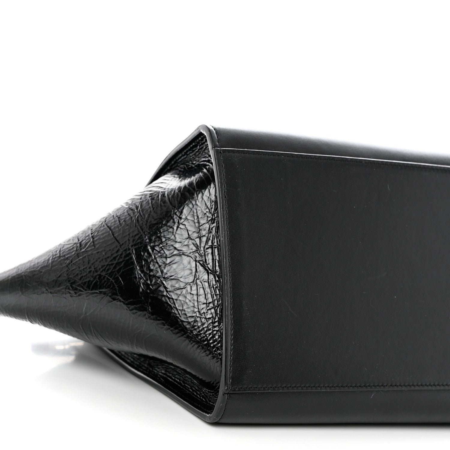 Celine Shiny Goatskin Small Trapeze Black 7 of 9