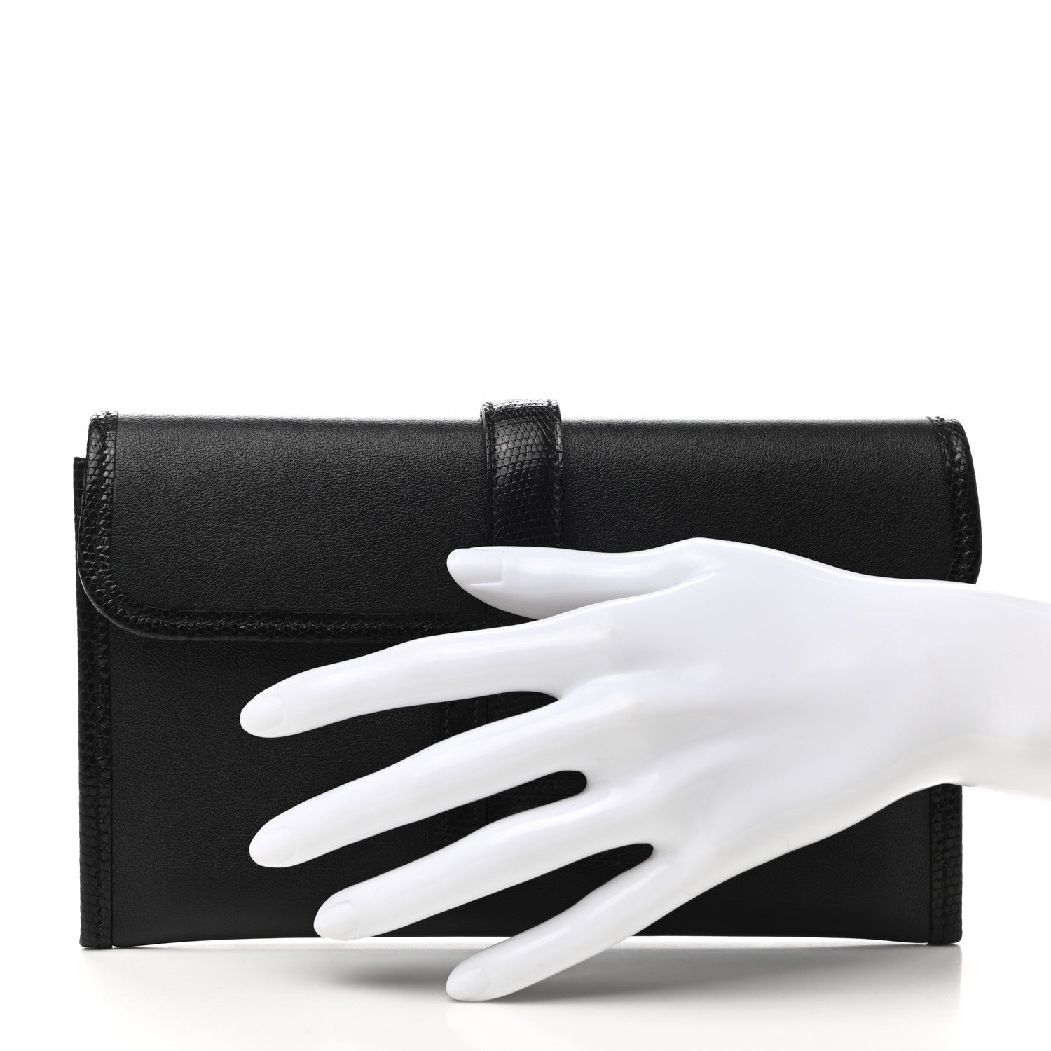 Hermes Swift Lizard Niloticus Jige Duo Black 2 of 7